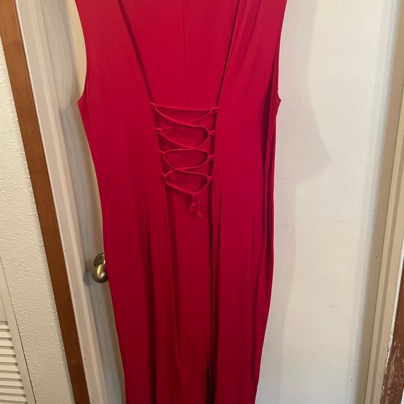 Red Women’s Dress  Zenobia - Picture 2 of 9